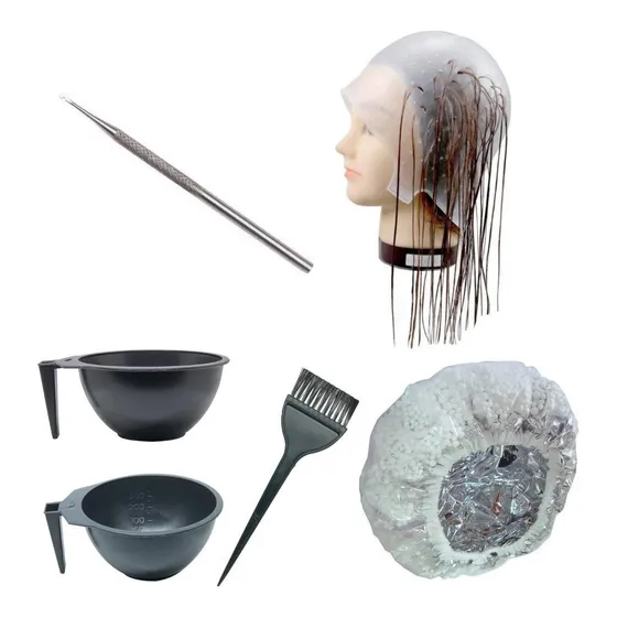 Kit Luzes De Cabelo Touca Profissional + 5 Itens Completo. 