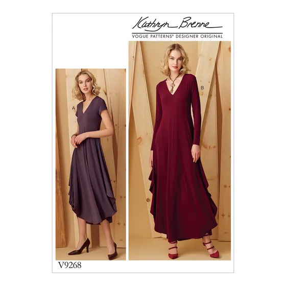 Vogue Patron Vestido Punto X-small-smlx-large-xx-large Verde