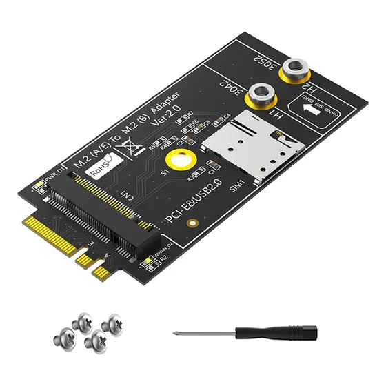 Tarjeta Adaptadora M.2 Key B A A+e Con Ranura Para Tarjeta N
