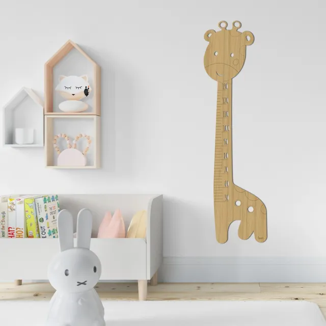 Medidor Regla Crecimiento Infantil Jirafa Para Pared