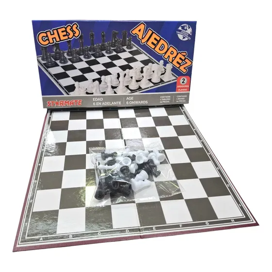 Juego De Ajedrez Grande Tablero Juego De Mesa 36cmx36cm