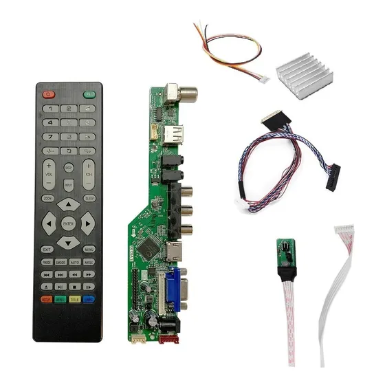 Placa De Tv Lcd Led Universal Controladora Analógica S/inver