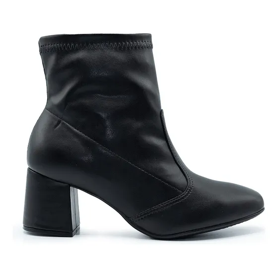 Botas Beira Rio Ecocuero Mujer Caña Corta Taco Cuadrado 6cm