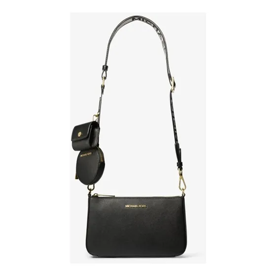 Bolsa Crossbody Jet Set Saffiano Michael Kors 35s3gtvc5t Color Negro