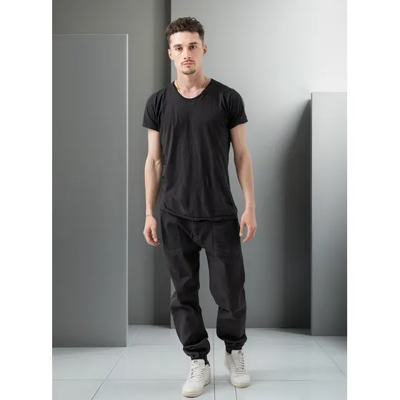 Pantalon De Jean Con Puño Carpintero 048
