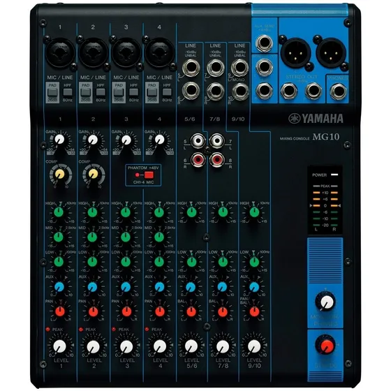 Console Yamaha MG10 de mistura 127V