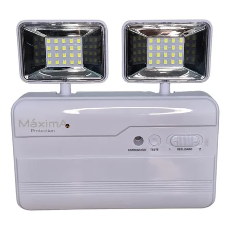 Luminária Iluminação Luz Autônoma Lâmpada Led De Emergência 6 Horas De Autonomia 1200 Lumens Portatil Acampamento