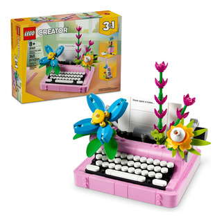 Lego Creator 3en1 Máquina De Escribir Con Flores Set 31169 Lego Creator 3en1 Máquina De Escribir Con Flores Set 31169