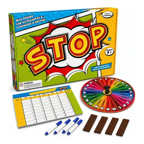 Jogo Stop Eletrônico 2.0 Original Com Cartas Interativo | MercadoLivre