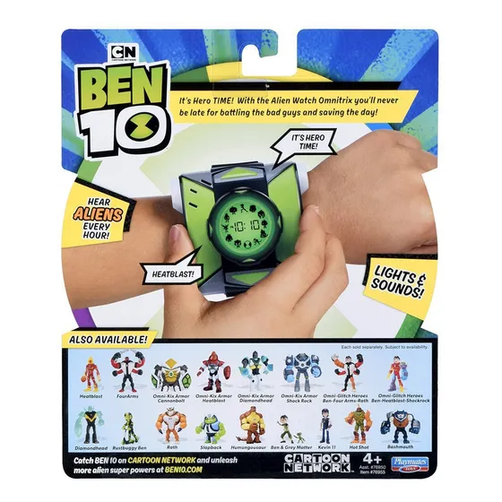 Relógio Omnitrix Sunny 1799 - Transforma Em 10 Heróis