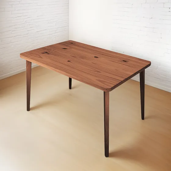 Mesa Living Comedor Madera Maciza Patas Inclinadas 120x80