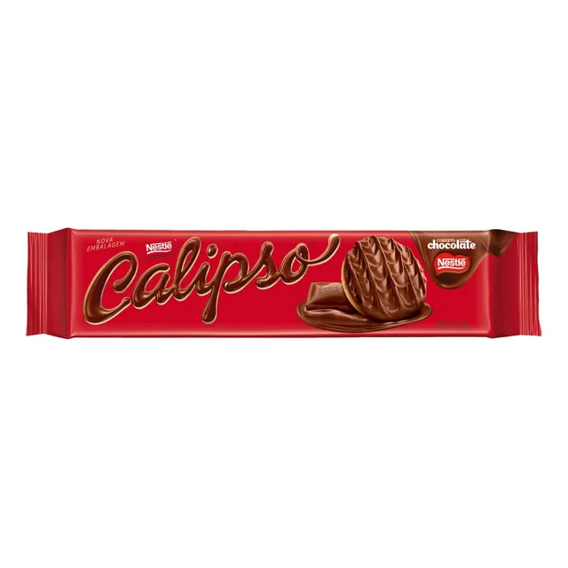 Biscoito Cobertura Chocolate ao Leite Calipso Pacote 130g