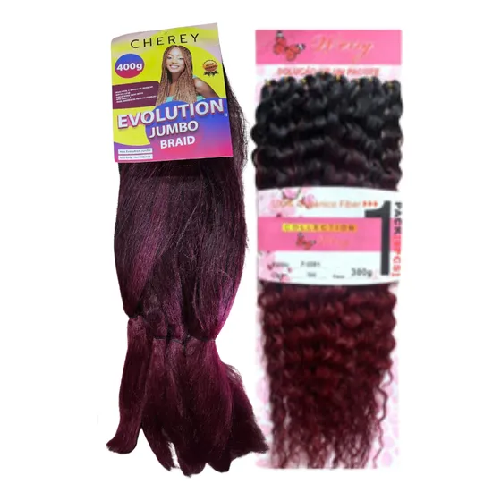 Cabelo Gypsy Braid Jumbo Com Crochet + 10 Anéis + Agulha