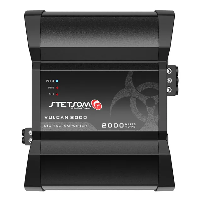 Módulo Stetsom Vulcan 2000w Rms Bass Boost 4 Ohms 1 Canal 