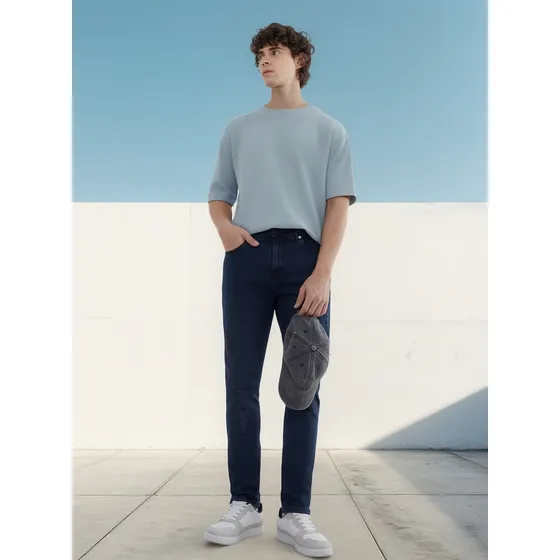 Jean Para Hombre Skinny Marca Seven En Color Azul #45160514