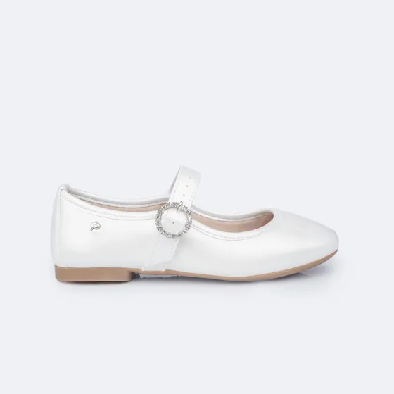 Sapatilha Infantil Pampili Ballet Fivela Com Strass