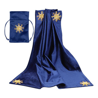 Toalha De Mesa De Cartão De Adivinhação De TarÎ Azul Toalha De Mesa De Cartão De Adivinhação De TarÎ Azul