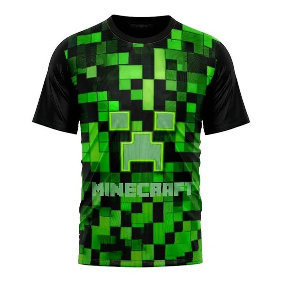 Franela Para Niños De Minecraft Luminiscente