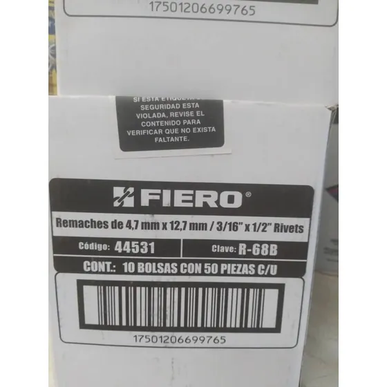 Remache 5/32  X 3/8  Por Bolsa Caracas Abierto Sabados