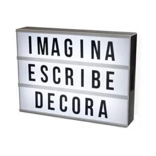  Letrero Cartelera Cinema Con Luz D Letras Números Y Símbolo