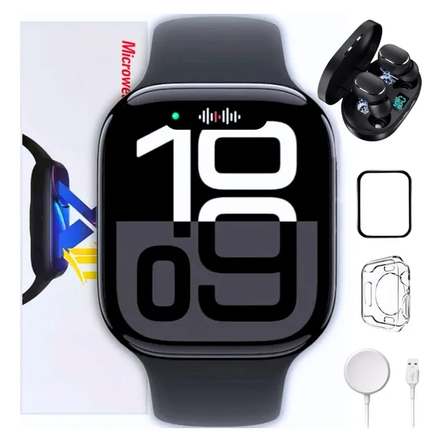 Relógio Inteligente S10 Smart Watch C/ Chatgpt Nfc Gps +fone