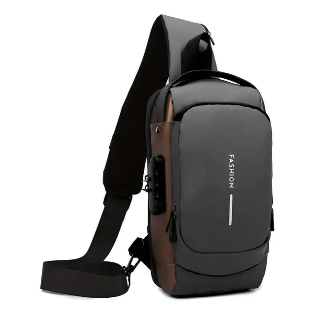 Bolso Bandolera Antirrobo Impermeable Hombre Con Usb Puerto