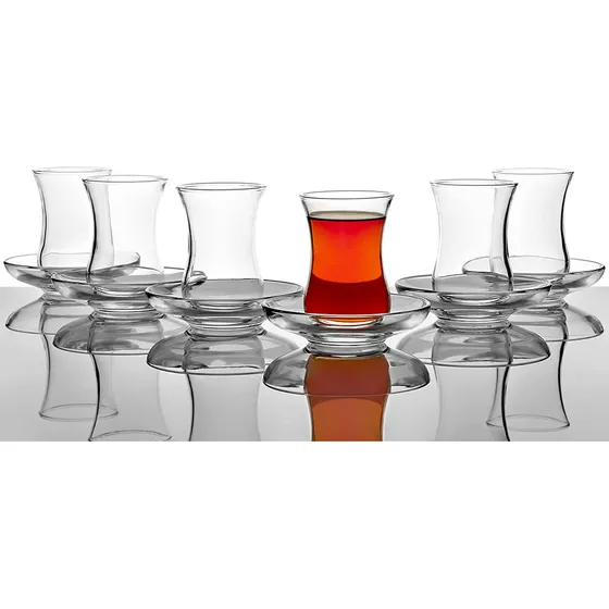 \ Vaso Y Plato De Té Turco Pasabahce Premium, Juego De...