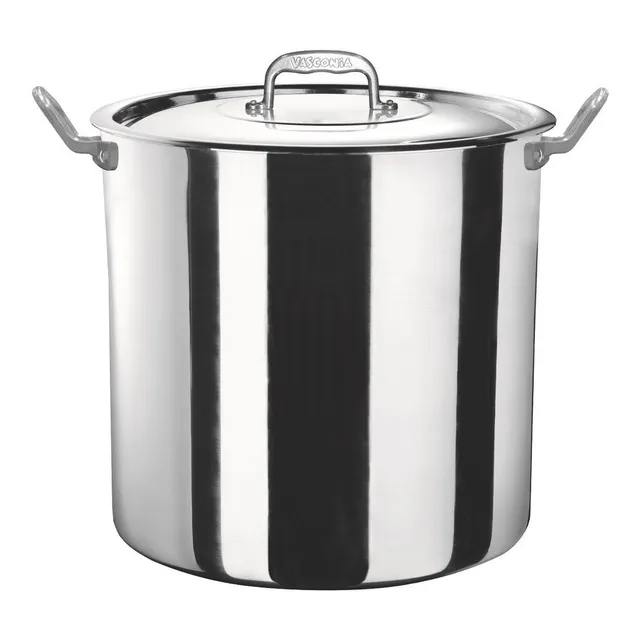 Olla De Aluminio Recta 44 Cm Acorazado 403031 Vasconia Color Gris claro