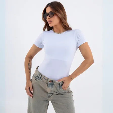 Blusa Manga Feminina Suplex Poliamida Premium Elegante