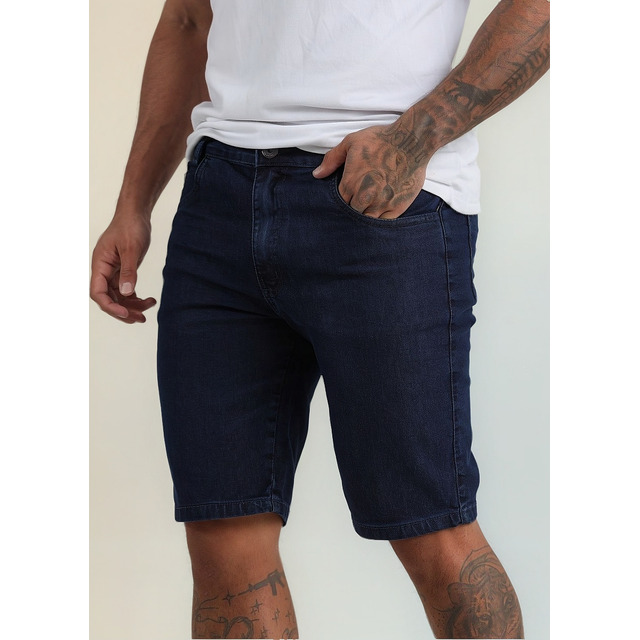 Bermuda Jeans Masculina Skinny Super Lycra Linha Premium Bermuda Jeans Masculina Skinny Super Lycra Linha Premium