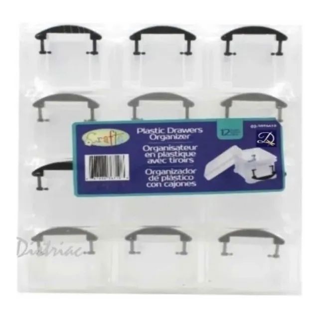 Organizador Plastico 12 Cajones Joyas Bisutería Tornillos