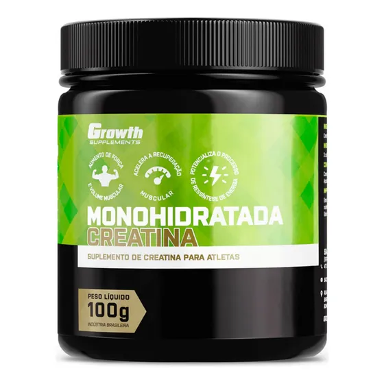 Creatina Growth Monohidratada 100g Original Pronta Entrega