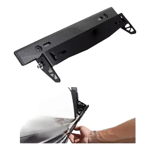 Suporte De Placa Para Guincho Ajustável Universal Automotivo