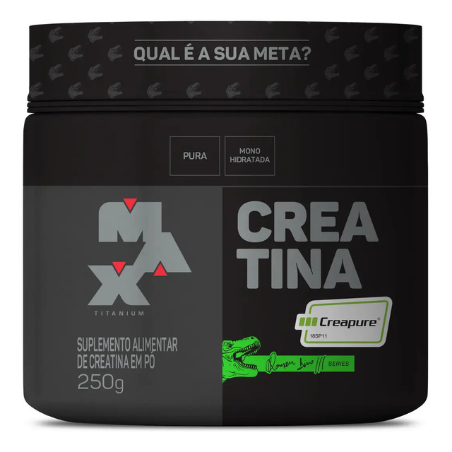 Creatina Pura Selo Creapure 250g Linha Ramon Dino Edição Limitada Sem Sabor - Max Titanium