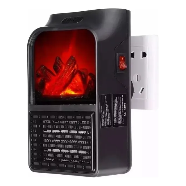 Calefactor De Pared Flame Handy Heater Portátil Con Control 