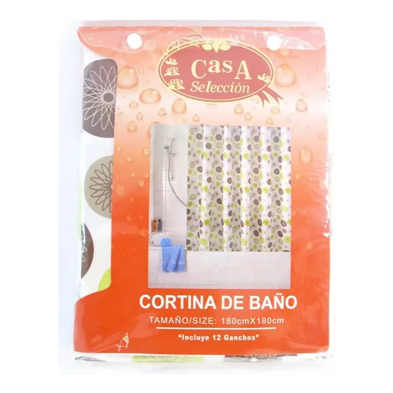 Cortina De Baño Casa Selección Estampado Geométrico