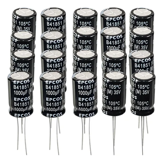 Kit 20x Capacitores Eletrolíticos Epcos 1000uf X 35v - 105