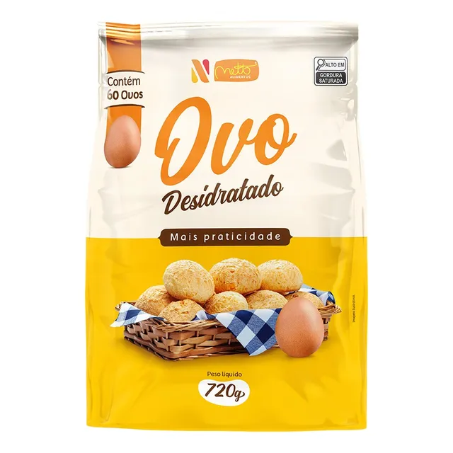 Ovo Desidratado - 720g (60 Ovos) Netto Alimentos Ovo Desidratado - 720g (60 Ovos) Netto Alimentos