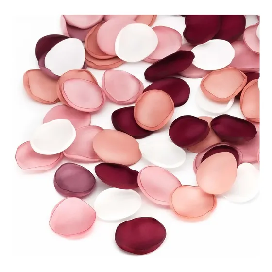 200 Petalo Rosa Seda Para Niña Dispersion Falso Centro