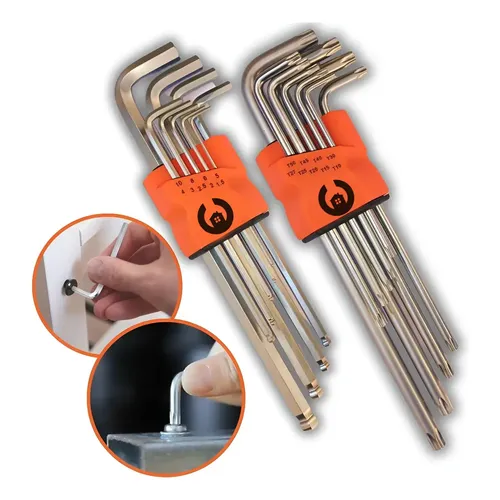 Klm Kit Chave Allen Torx Fenda Philips Profissional Eletricista