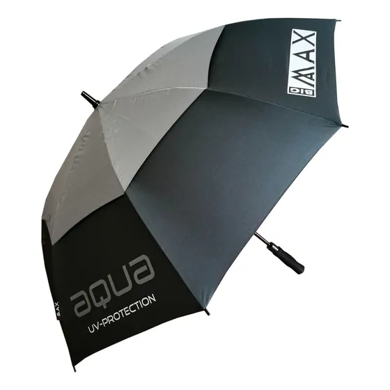 Paraguas Golf Big Max Automatico Uv50 Doble Techo Color Gris Oscuro/negro