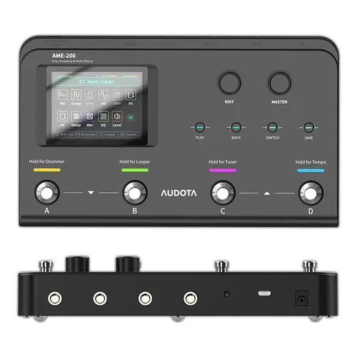 Pedaleira Multi-fx Arena 2000 Donner Preta | Frete grátis