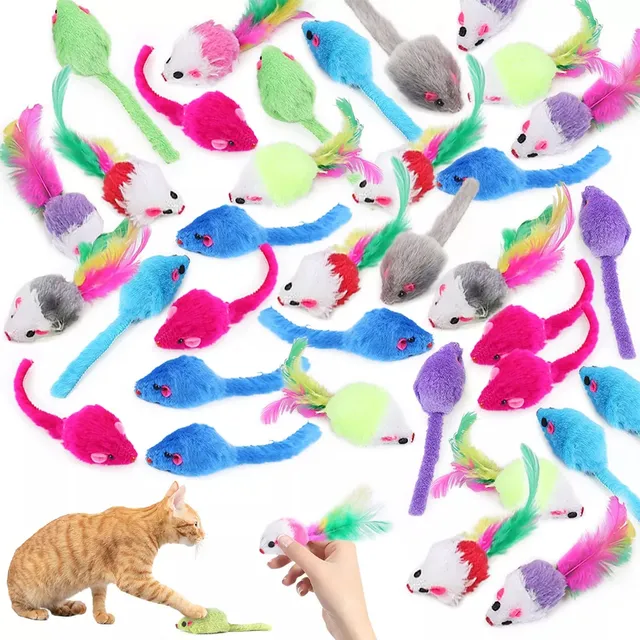 Juguete Para Gatos Hierba Gatera De Ratones Interactiva 100