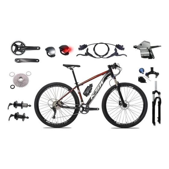 Bicicleta Aro 29 Ksw 1 X 9v Hidráulico Trava E K7 11/40
