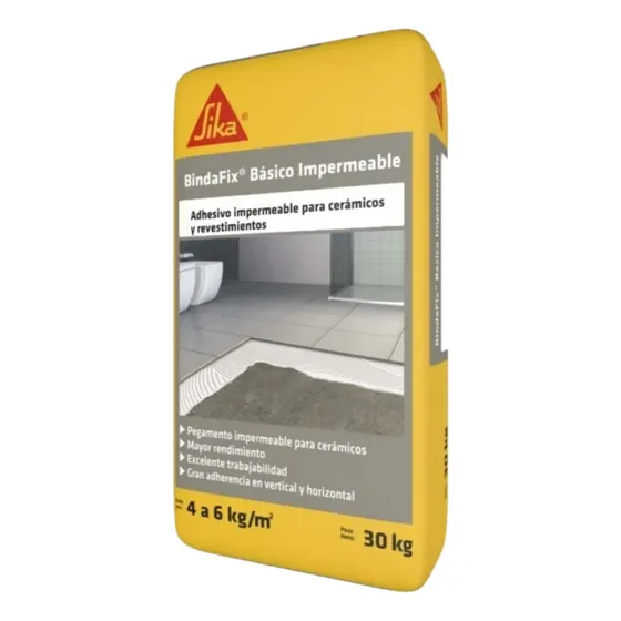 Sika Bindafix Adhesivo Impermeable Cerámicos Bolsa 30 Kg
