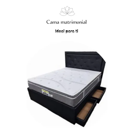 Cama Matrimonial Con Gavetas Mueblestkhome