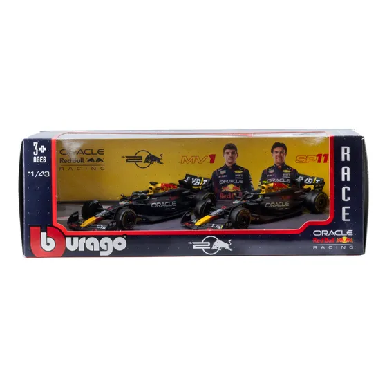 Bburago F1 Paquete De 2 Rb20 Del 2024 A Escala 1:43 #1 Y #11 Color Azul Oscuro