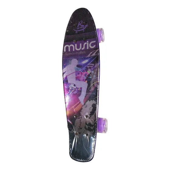 Patineta Cruiser Music Tipo Penny Mini Skate Llanta Led