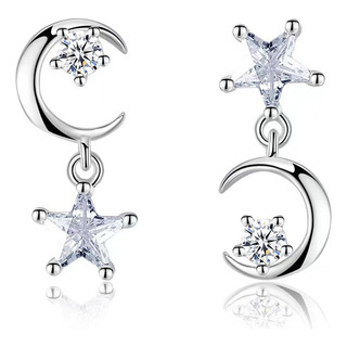 Aretes De Plata 925 Con Diseño De Moda Estrella Para Mujer Aretes De Plata 925 Con Diseño De Moda Estrella Para Mujer