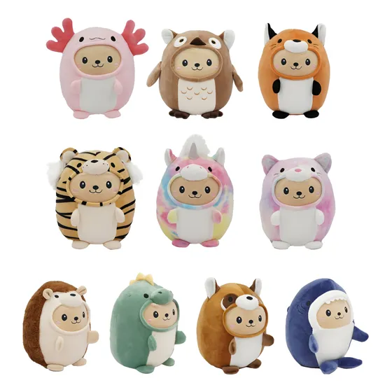 Peluche Oso Disfrazado De Aniamles Smoochy Pals 20cm Suave